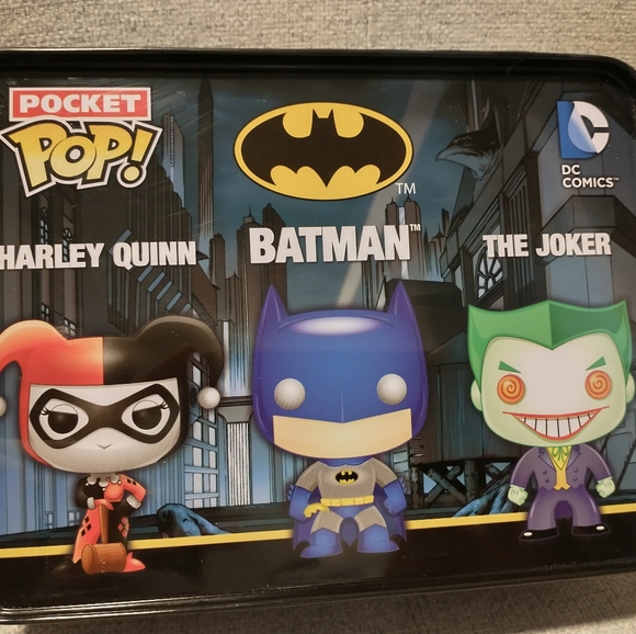 Funko Pop Pocket 04 DC Batman Set with Batman Joker & Harley Quinn - Picture 2 of 6